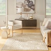 image:imageNourison Home Ambiance Grey Silver 53 x 73 Area Rug Easy Clean Non Shedding Bed Room Living Room Dining Room Kitchen 5 x 7Ivory Gold