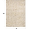 image:imageNourison Home Ambiance Grey Silver 53 x 73 Area Rug Easy Clean Non Shedding Bed Room Living Room Dining Room Kitchen 5 x 7Ivory Gold