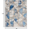 image:imageNourison Home Elation GreyMulti 710 x 910 Area Rug Geometric Modern Easy Cleaning Non Shedding Bed Room Living Room Hallway 710 x 910GreyMulti