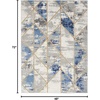 image:imageNourison Home Elation GreyMulti 710 x 910 Area Rug Geometric Modern Easy Cleaning Non Shedding Bed Room Living Room Hallway 710 x 910GreyMulti