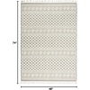 image:imageNourison Home Elwood Mocha 22 x 45 Area Rug Modern Moroccan Easy Cleaning Non Shedding Bed Room Living Room Dining Room Kitchen 2 x 4IvoryGrey