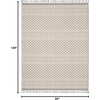 image:imageNourison Home Elwood Mocha 22 x 45 Area Rug Modern Moroccan Easy Cleaning Non Shedding Bed Room Living Room Dining Room Kitchen 2 x 4IvoryGrey