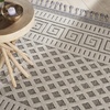 image:imageNourison Home Elwood Mocha 22 x 45 Area Rug Modern Moroccan Easy Cleaning Non Shedding Bed Room Living Room Dining Room Kitchen 2 x 4IvoryGrey