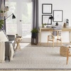 image:imageNourison Home Elwood Mocha 22 x 45 Area Rug Modern Moroccan Easy Cleaning Non Shedding Bed Room Living Room Dining Room Kitchen 2 x 4IvoryGrey