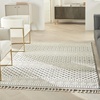 image:imageNourison Home Elwood Mocha 22 x 45 Area Rug Modern Moroccan Easy Cleaning Non Shedding Bed Room Living Room Dining Room Kitchen 2 x 4IvoryGrey