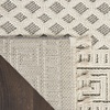 image:imageNourison Home Elwood Mocha 22 x 45 Area Rug Modern Moroccan Easy Cleaning Non Shedding Bed Room Living Room Dining Room Kitchen 2 x 4IvoryGrey