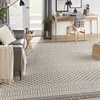 image:imageNourison Home Elwood Mocha 22 x 45 Area Rug Modern Moroccan Easy Cleaning Non Shedding Bed Room Living Room Dining Room Kitchen 2 x 4IvoryGrey