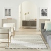 image:imageNourison Home Elwood Mocha 22 x 45 Area Rug Modern Moroccan Easy Cleaning Non Shedding Bed Room Living Room Dining Room Kitchen 2 x 4IvoryGrey