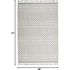 image:imageNourison Home Elwood Mocha 22 x 45 Area Rug Modern Moroccan Easy Cleaning Non Shedding Bed Room Living Room Dining Room Kitchen 2 x 4IvorySlate