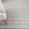 image:imageNourison Home Elwood Mocha 22 x 45 Area Rug Modern Moroccan Easy Cleaning Non Shedding Bed Room Living Room Dining Room Kitchen 2 x 4IvorySlate