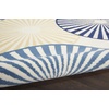 image:imageNourison Home Grafix White 53 x Round Area Rug  Easy Clean Non Shedding Bed Room Living Room Dining Room Kitchen 5 x RoundWhite