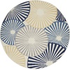 image:imageNourison Home Grafix White 53 x Round Area Rug  Easy Clean Non Shedding Bed Room Living Room Dining Room Kitchen 5 x RoundWhite