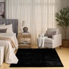 image:imageNourison Home Soft Plush Rabbit Fur Black 4 x 6 Area Rug  Easy Clean Non Shedding Bed Room Living Room Dining Room Kitchen 4 x 6Black