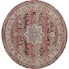 image:imageNourison Home Vintage Kashan Vintage Red 4 x Round Area Rug Easy Cleaning Non Shedding Bed Room Living Room Dining Room Kitchen 4 Round