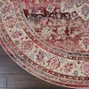image:imageNourison Home Vintage Kashan Vintage Red 4 x Round Area Rug Easy Cleaning Non Shedding Bed Room Living Room Dining Room Kitchen 4 Round