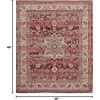 image:imageNourison Home Vintage Kashan Vintage Red 4 x Round Area Rug Easy Cleaning Non Shedding Bed Room Living Room Dining Room Kitchen 4 Round