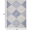 image:imageNourison Home Whimsicle Grey Blue 6 x 9 Area Rug  Easy Clean Non Shedding Bed Room Living Room Dining Room Kitchen 6 x 9GreyBlue