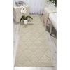 image:imageNourison Michael Amini Gleam Ivory 22 x 76 Area Rug  Easy Clean Non Shedding Bed Room Living Room Dining Room Kitchen 8 RunnerGrey