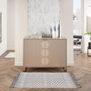 image:imageNourison Home Elwood Mocha 22 x 45 Area Rug Modern Moroccan Easy Cleaning Non Shedding Bed Room Living Room Dining Room Kitchen 2 x 4IvorySlate
