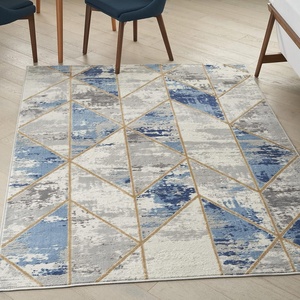 image:imageNourison Home Elation GreyMulti 710 x 910 Area Rug Geometric Modern Easy Cleaning Non Shedding Bed Room Living Room Hallway 710 x 910GreyMulti
