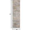 image:imageMichael Amini MA90 Uptown Beige Aqua 22 x 76 Area Rug  Easy Clean Non Shedding Bed Room Living Room Dining Room Kitchen 8 RunnerBeigeAqua