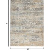 image:imageMichael Amini MA90 Uptown Beige Aqua 22 x 76 Area Rug  Easy Clean Non Shedding Bed Room Living Room Dining Room Kitchen 8 RunnerBeigeAqua