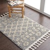 image:imageNourison Home Marrakesh Shag Moroccan Silver 22 x 4 Area Rug Easy Cleaning Non Shedding Bed Room Living Room Dining Room Kitchen 2x4Silver