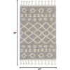 image:imageNourison Home Marrakesh Shag Moroccan Silver 22 x 4 Area Rug Easy Cleaning Non Shedding Bed Room Living Room Dining Room Kitchen 2x4Silver