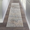 image:imageMichael Amini MA90 Uptown Beige Aqua 22 x 76 Area Rug  Easy Clean Non Shedding Bed Room Living Room Dining Room Kitchen 8 RunnerBeigeAqua