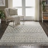 image:imageNourison Home Marrakesh Shag Moroccan Silver 22 x 4 Area Rug Easy Cleaning Non Shedding Bed Room Living Room Dining Room Kitchen 2x4Silver