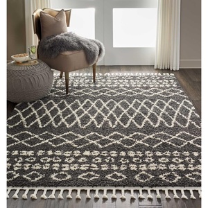 image:imageNourison Home Marrakesh Shag Moroccan Silver 22 x 4 Area Rug Easy Cleaning Non Shedding Bed Room Living Room Dining Room Kitchen 2x4Charcoal