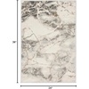 image:imageNourison Home Elation Ivory Grey 2 x 3 Area Rug  Easy Clean Non Shedding Bed Room Living Room Dining Room Kitchen 2 x 3IvoryGrey