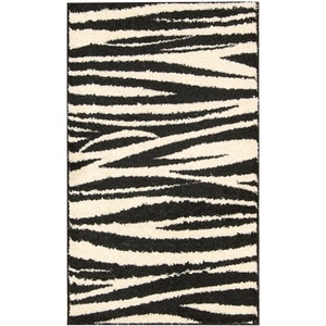 image:imageNourison Home Perception BlackWhit Rectangle Area Rug 2Feet 3Inches by 3Feet 9Inches 23 x 39BlackWhite