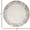 image:imageNourison Home Elation Ivory Grey 710 x Round Area Rug  Easy Clean Non Shedding Bed Room Living Room Dining Room Kitchen 8 x RoundIvory Grey