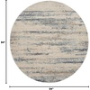image:imageNourison Home Rustic Textures Vintage BeigeGrey 710 x round Area Rug Easy Cleaning Non Shedding Bed Room Living Room Dining Room Kitchen 8 RoundBeigeGrey