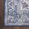 image:imageNicole Curtis Machine Washable Series 1 Traditional Navy Ivory 6 x 9 Area Rug Easy Cleaning Non Shedding Bed Room Living Room Dining Room Kitchen 6x9