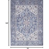 image:imageNicole Curtis Machine Washable Series 1 Traditional Navy Ivory 6 x 9 Area Rug Easy Cleaning Non Shedding Bed Room Living Room Dining Room Kitchen 6x9