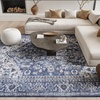 image:imageNicole Curtis Machine Washable Series 1 Traditional Navy Ivory 6 x 9 Area Rug Easy Cleaning Non Shedding Bed Room Living Room Dining Room Kitchen 6x9