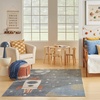 image:imageNourison Astra Machine Washable 53 x 7 Sky Blue Indoor Rug