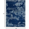 image:imageNourison Home Imprints Artistic Grey 4 x 6 Area Rug Easy Cleaning Non Shedding Bed Room Living Room Dining Room Kitchen 4x6Blue