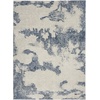 image:imageNourison Home Imprints Artistic Grey 4 x 6 Area Rug Easy Cleaning Non Shedding Bed Room Living Room Dining Room Kitchen 4x6IvoryLight Blue