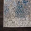 image:imageNourison Home Karma IvoryLight Blue 22 x 76 Area Rug  Easy Clean Non Shedding Bed Room Living Room Dining Room Kitchen 8 Runner22 x 76 Runner