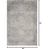 image:imageNourison Home Rustic Textures Transitional Artistic IvoryLight Blue 22 x 76 Area Rug Easy Cleaning Non Shedding Bed Room Living Room Dining Room Kitchen8 RunnerIvoryLight Blue