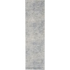 image:imageNourison Home Rustic Textures Transitional Artistic IvoryLight Blue 22 x 76 Area Rug Easy Cleaning Non Shedding Bed Room Living Room Dining Room Kitchen8 RunnerIvoryGreyBlue