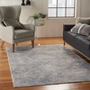 image:imageNourison Home Rustic Textures Transitional Artistic IvoryLight Blue 22 x 76 Area Rug Easy Cleaning Non Shedding Bed Room Living Room Dining Room Kitchen8 RunnerIvoryLight Blue