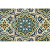 image:imageNourison Home Wav17 Greetings Bohemian Bluebell 16 x 24 Area Rug Easy Clean Non Shedding Bed Room Living Room Dining Room Kitchen 16 x 24Bluebell