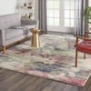 image:imageNourison Home Fusion Artistic CreamMulti 22 x 76 AreaRug EasyCleaning Non Shedding Bed Room Living Room Dining Room Kitchen 2x7