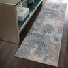 image:imageNourison Home Karma IvoryLight Blue 22 x 76 Area Rug  Easy Clean Non Shedding Bed Room Living Room Dining Room Kitchen 8 Runner22 x 76 Runner