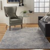 image:imageNourison Home Rustic Textures Transitional Artistic IvoryLight Blue 22 x 76 Area Rug Easy Cleaning Non Shedding Bed Room Living Room Dining Room Kitchen8 RunnerIvoryLight Blue