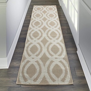 image:imageNourison Home Calabas Beige Cream 22 x 76 Area Rug  Easy Clean Non Shedding Bed Room Living Room Dining Room Kitchen 8 RunnerBeige Cream